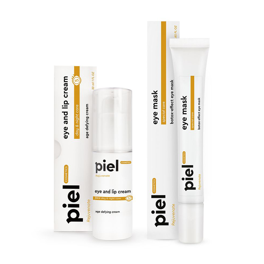 Зволожувальний комплекс для шкіри навколо очей Piel Cosmetics (маска, 25 мл + крем, 30 мл)